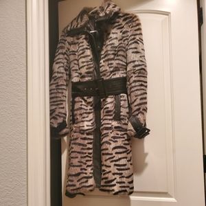 Authentic rabbit fur coat